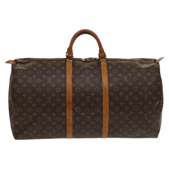 LOUIS VUITTON Monogram Keepall 60 Boston Bag M41422 LV Auth 122017 - Picture 2 of 16